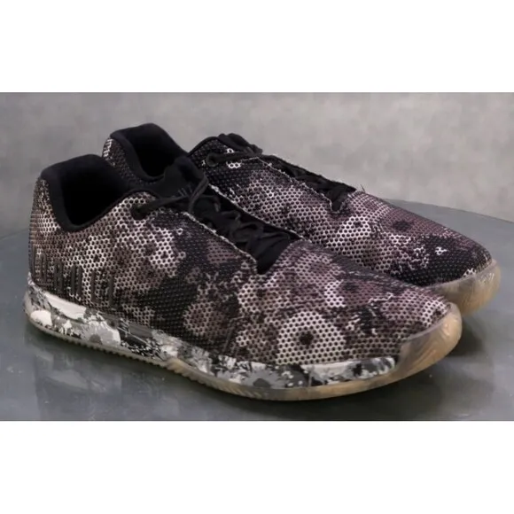 No Bull Court Outwork Men's Trainer Shoes Size 9 Tie Dye Floral Gray Black