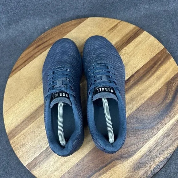 NOBULL Gum OUTWORK Trainers Mens 8.5 Super Fabric Athletic Gym Shoes Navy Blue