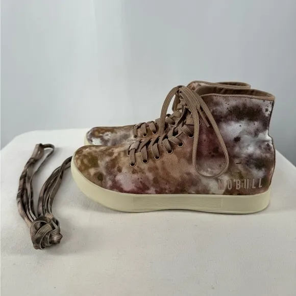 Nobull High Too Unisex Trainer Shoes in Pink Tie Dye Size Woman’s 7 Men’s 5.5