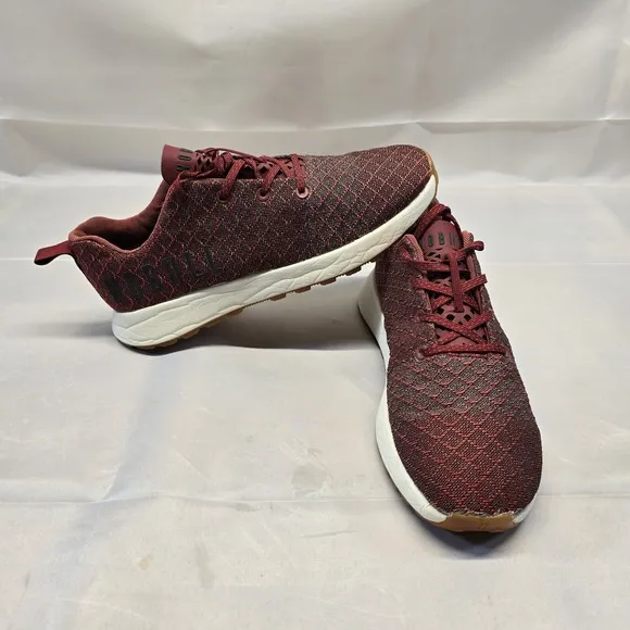Nobull Men's Matryx Trail Runner Shoes Crimson Red Maroon Size Mens 6  Women 7.5