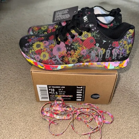 NOBULL Outwork SF Trainer Low Superblossom WorkoutCrossift Gym Shoes 11.5