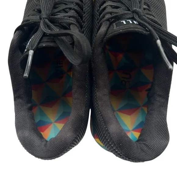 Nobull Outwork Shoes Gym Workout Gum Bottom Lace Up Black Mens 9 Womens 10.5
