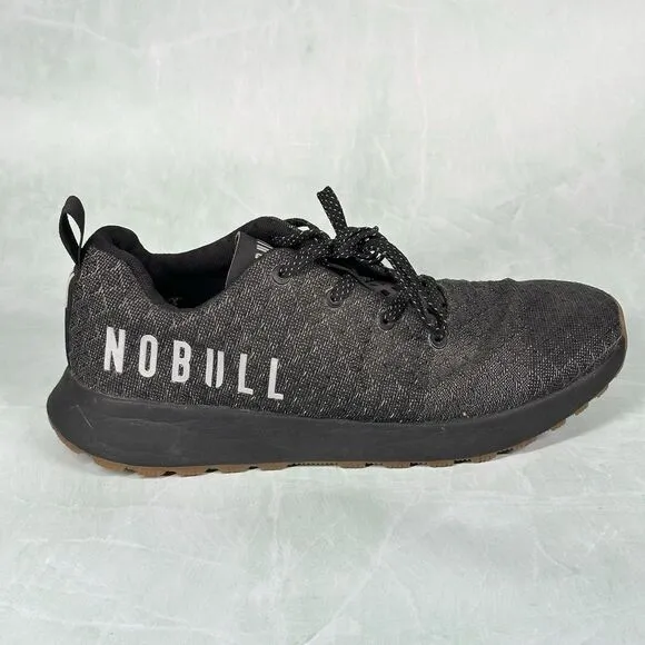 NOBULL Shoes Mens Size 8.5 Womens 10 Matryx Trail Runner Running Shoe Black Grey