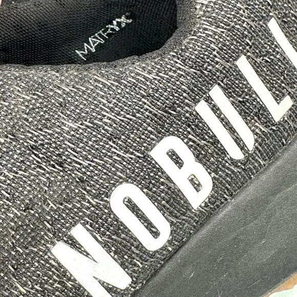 NOBULL Shoes Mens Size 8.5 Womens 10 Matryx Trail Runner Running Shoe Black Grey