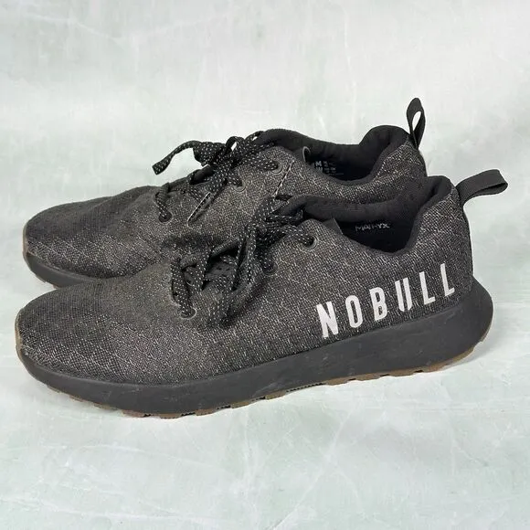 NOBULL Shoes Mens Size 8.5 Womens 10 Matryx Trail Runner Running Shoe Black Grey