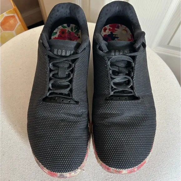 NOBULL Unisex Outwork Sneakers Black Daisy M11 W12.5 Athletic Workout Gym Shoes