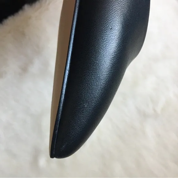 NWOT Kurt Geiger London Burlington Pointed Toe Leather Court Block Heeled Shoes