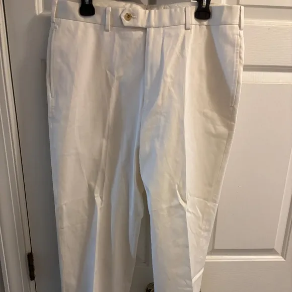 NWOT Men's Brooks Brothers Country Club Ivory Pants Size 35/32
