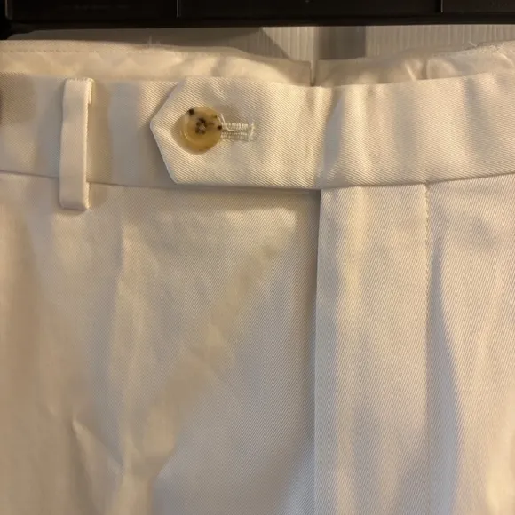 NWOT Men's Brooks Brothers Country Club Ivory Pants Size 35/32