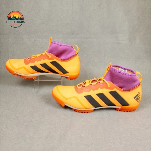 NWT Adidas The Gravel GX1665 Cycling Bike Shoes Orange Purple Men's 9 / Women 10
