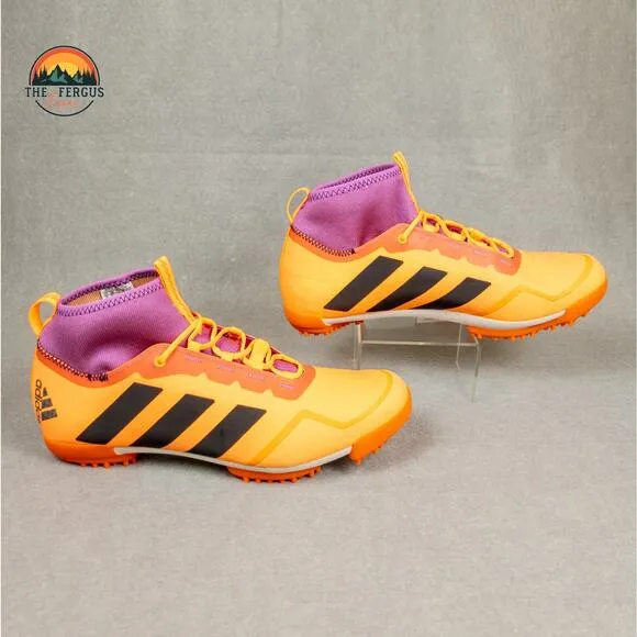 NWT Adidas The Gravel GX1665 Cycling Bike Shoes Orange Purple Men's 9 / Women 10