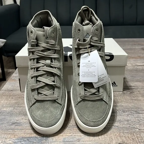 NWT Adidas Znsored High Men's Shoes - Grey/Green - IH4781
