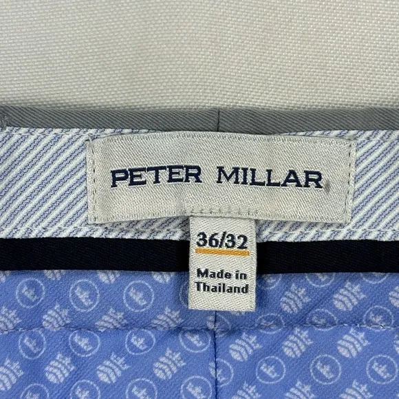 NWT Peter Millar Crown Sport Raleigh Performance Trouser Mens 36 x 32 Pant Grey