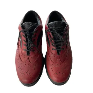 Oakley Leather Hybrid Golf Shoes Brogue Wingtip Cleat Rare Retro Men Size 7M/40