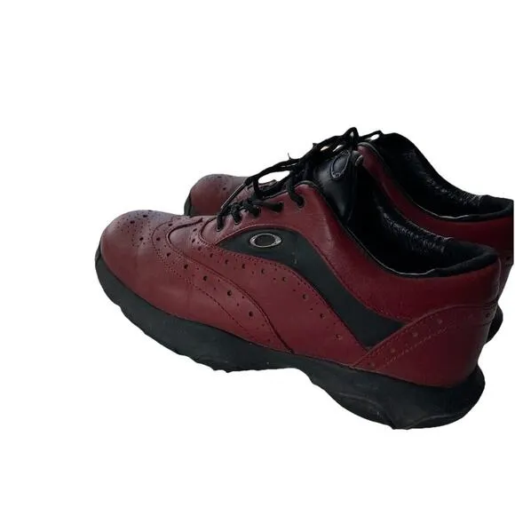 Oakley Leather Hybrid Golf Shoes Brogue Wingtip Cleat Rare Retro Men Size 7M/40