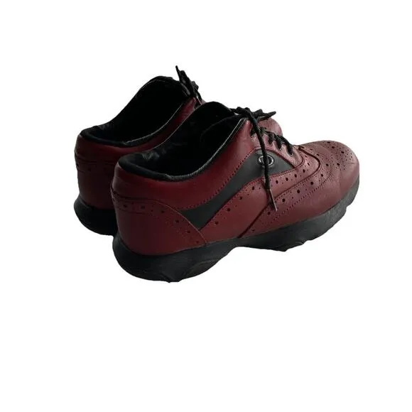 Oakley Leather Hybrid Golf Shoes Brogue Wingtip Cleat Rare Retro Men Size 7M/40