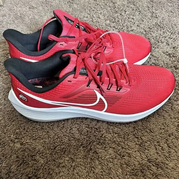 Ohio State Buckeyes Nike Air Zoom‎ Pegasus 39 Running Shoe Size 14 DR1966-600