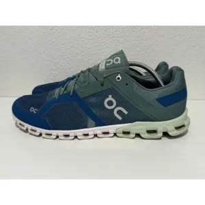 ON Cloud Cloudflow Mens Running Shoes Sz 13 Sea Petrol Blue Green Sneakers Gym
