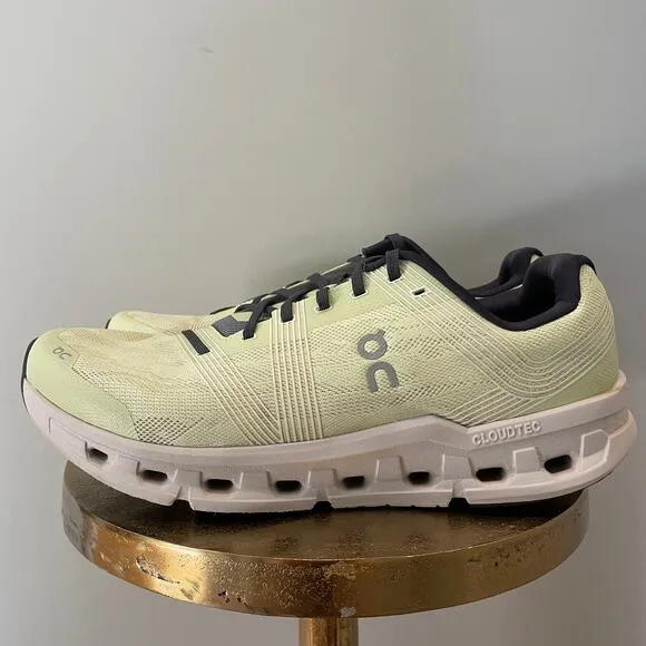 On Cloudgo Men's Running Shoes, 12.5 | Hay, Sand, Green, 55.98091 Helion Foam