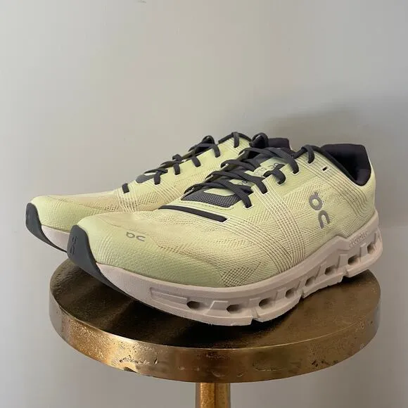 On Cloudgo Men's Running Shoes, 12.5 | Hay, Sand, Green, 55.98091 Helion Foam