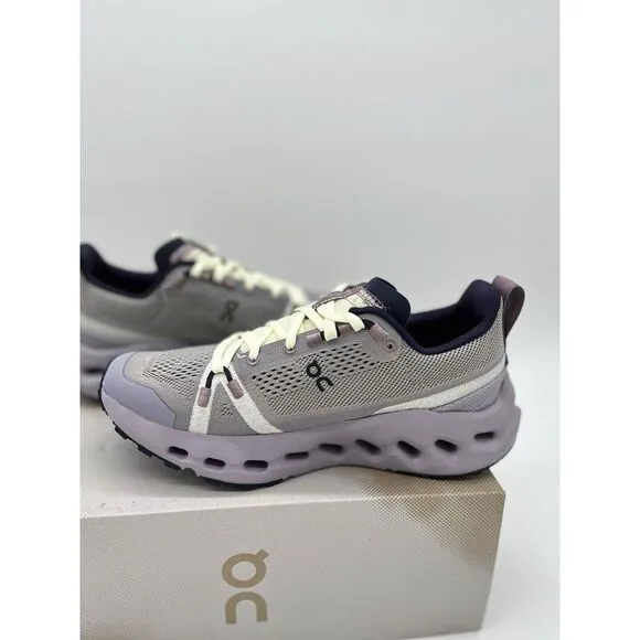 On Cloudsurfer Trail Size 8.5 Womens Seedling Lilac Purple Black Running Shoes