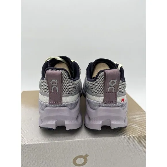 On Cloudsurfer Trail Size 8.5 Womens Seedling Lilac Purple Black Running Shoes
