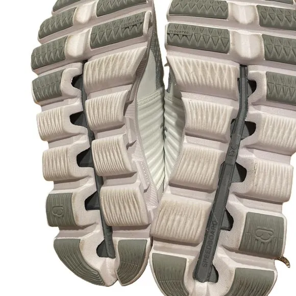 On Cloudswift gray White Lace Up Mesh CloudTec Running Sneakers US 6 EUC