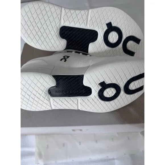 On Men's Tennis Shoes THE ROGER Pro Color:Undyed-White Black. Size 12