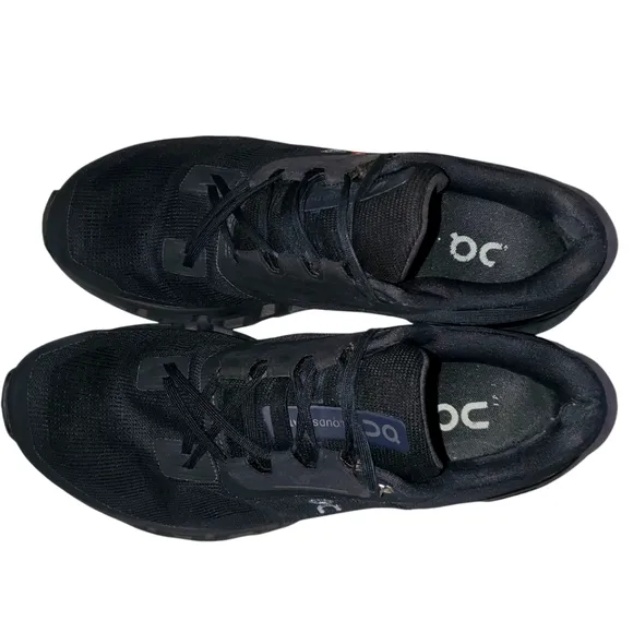 ON Running Men's Cloudstratus Black Athletic | Performance Running Shoes SZ 10.5