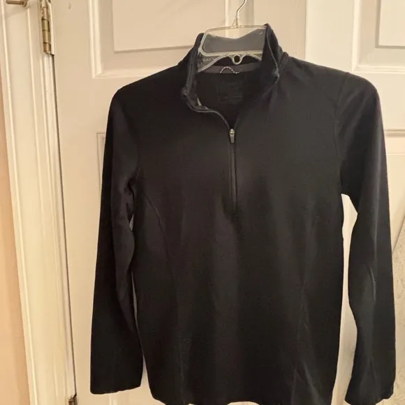 Patagonia Capilene Midweight Zip-Neck S Black 1/4 zip pullover Baselayer EUC