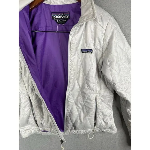 Patagonia Women's MICRO PUFF JACKET Down Puffer Feather Prima‎ Loft Gray Size S