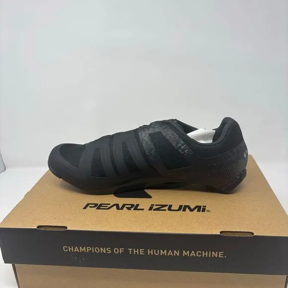 Pearl Izumi Cycling Shoes Men's 6.5 Black Attack Road BOA Faux Leather‎ 2/3 Bolt