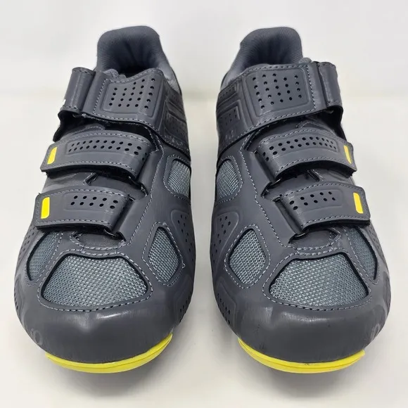 Pearl Izumi SoulCycle Cycling Shoes Road Bike Clip In Gray Yellow EU 44
