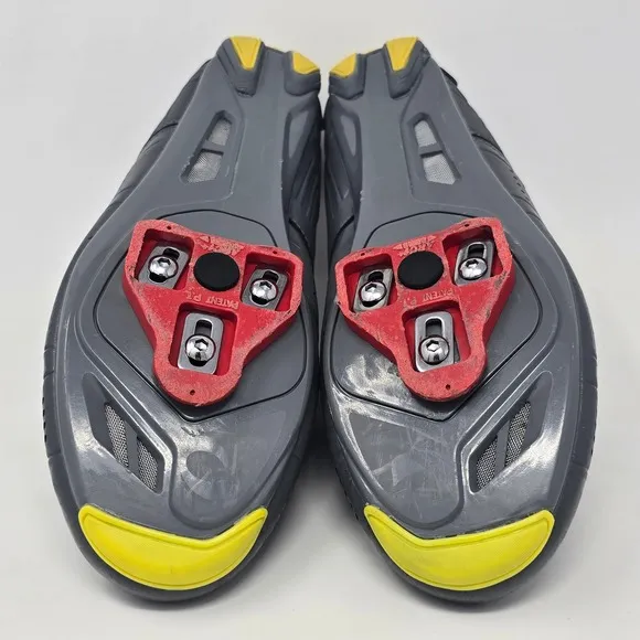 Pearl Izumi SoulCycle Cycling Shoes Road Bike Clip In Gray Yellow EU 44