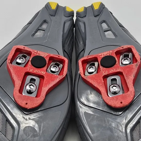 Pearl Izumi SoulCycle Cycling Shoes Road Bike Clip In Gray Yellow EU 44