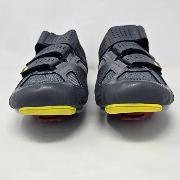 Pearl Izumi SoulCycle Cycling Shoes Road Bike Clip In Gray Yellow EU 44