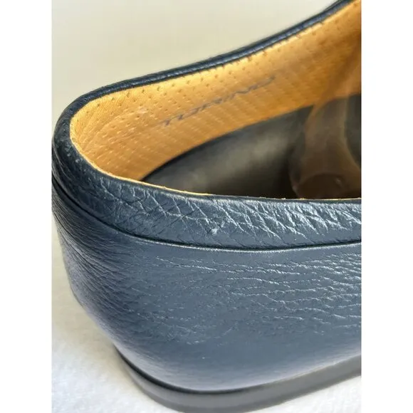 Porsche Design Men's Italian Torino Leather Oxford Shoes in Blue - Sz 10