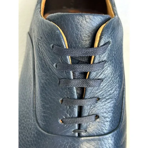 Porsche Design Men's Italian Torino Leather Oxford Shoes in Blue - Sz 10
