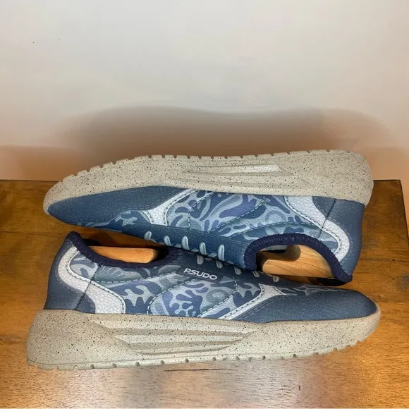 Psudo | Court Sustainable Shoes - Blue ; Womens 9.5