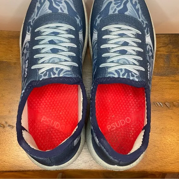Psudo | Court Sustainable Shoes - Blue ; Womens 9.5