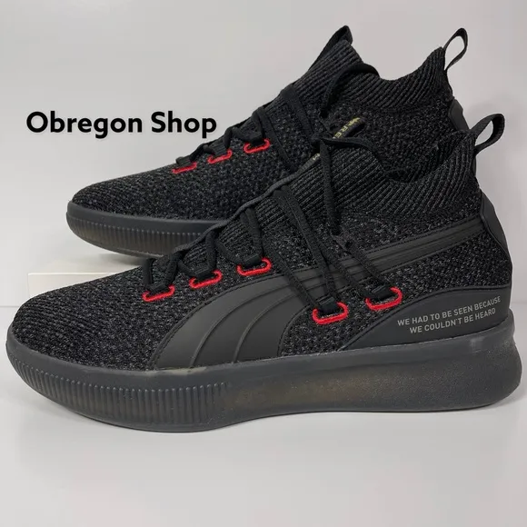 PUMA CLYDE COURT DISRUPT REFORM MENS BASKETBALL SHOES SIZE 10 BLACK MEEK MILL