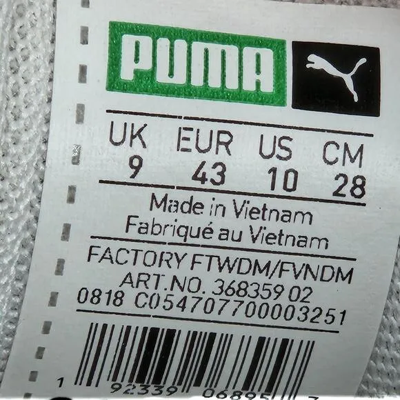 Puma Court Classic Dragon Patch Mens Size 10 White Suede Athletic Shoes Sneakers
