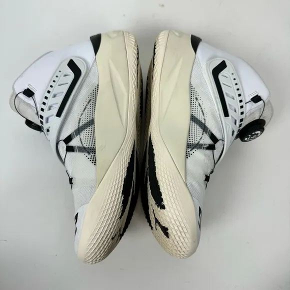 Puma Disc Rebirth Mid Top White Fiery Coral Basketball Shoes Sneakers Court