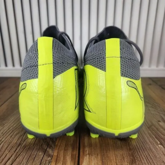 PUMA Future 7 Match Rush FG/AG Mens Size 13 Gray Green Soccer Cleats 107842-01