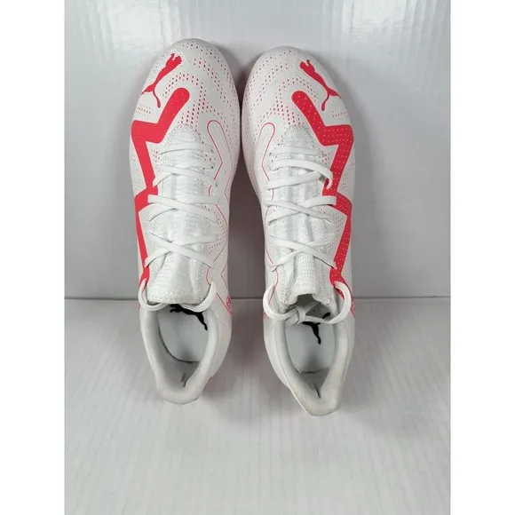 Puma Future Play FG/AG White Pink Soccer Cleats Mens Size 10 107377-01 NEW