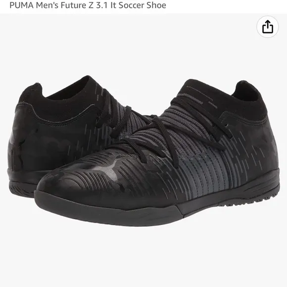 Puma future Z 3.1soccer shoes men’s size 13 black asphalt