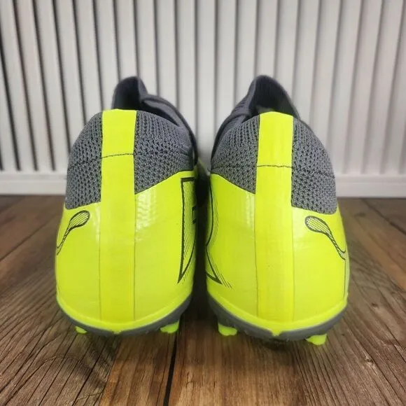 PUMA Future 7 Match Rush FG/AG Mens Size 12 Gray Green Soccer Cleats 107842-01