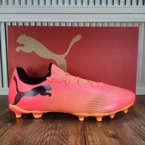 PUMA Future 7 Play FG/AG 107723-03 Men Sz 13 Black Sunset Glow Soccer Cleats NEW