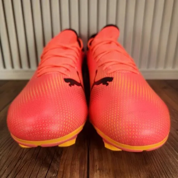PUMA Future 7 Play FG/AG 107723-03 Men Sz 13 Black Sunset Glow Soccer Cleats NEW