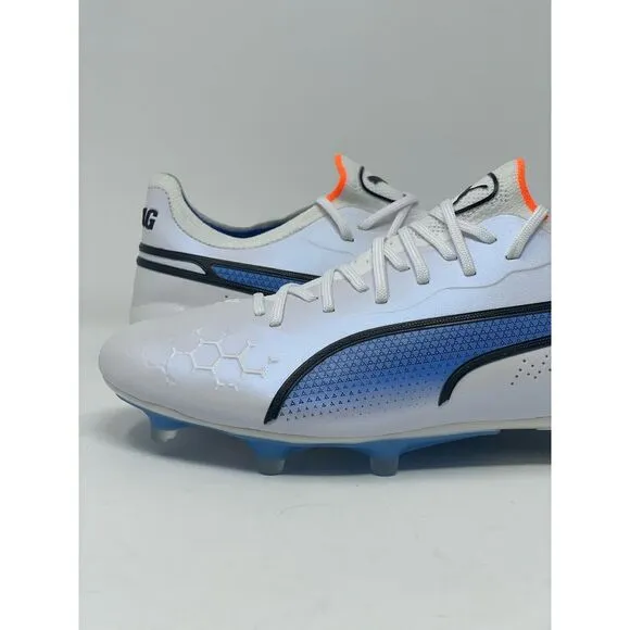 Puma‎ King Ultimate FG AG Soccer Cleats Shoes White 107097-01 Mens Size 8 New